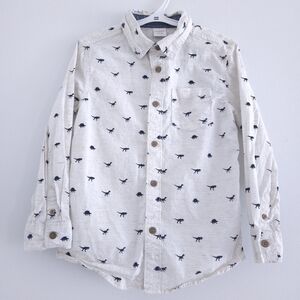Gymboree Dinosaur Print Button Up Shirt size 5-6
